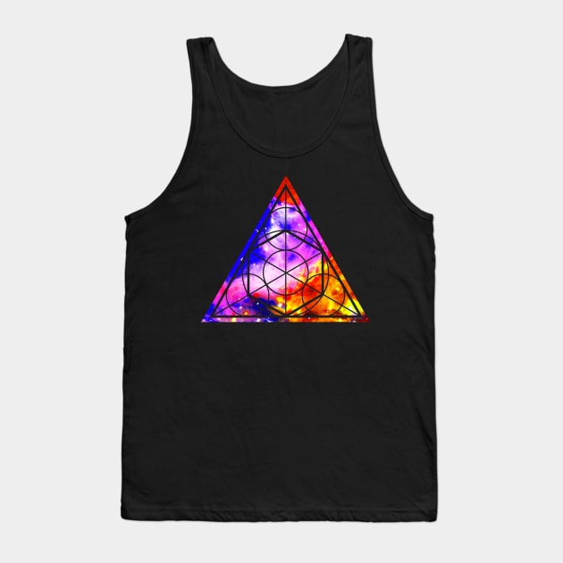 Sacred Geometry Triangle Tank Top by robotface